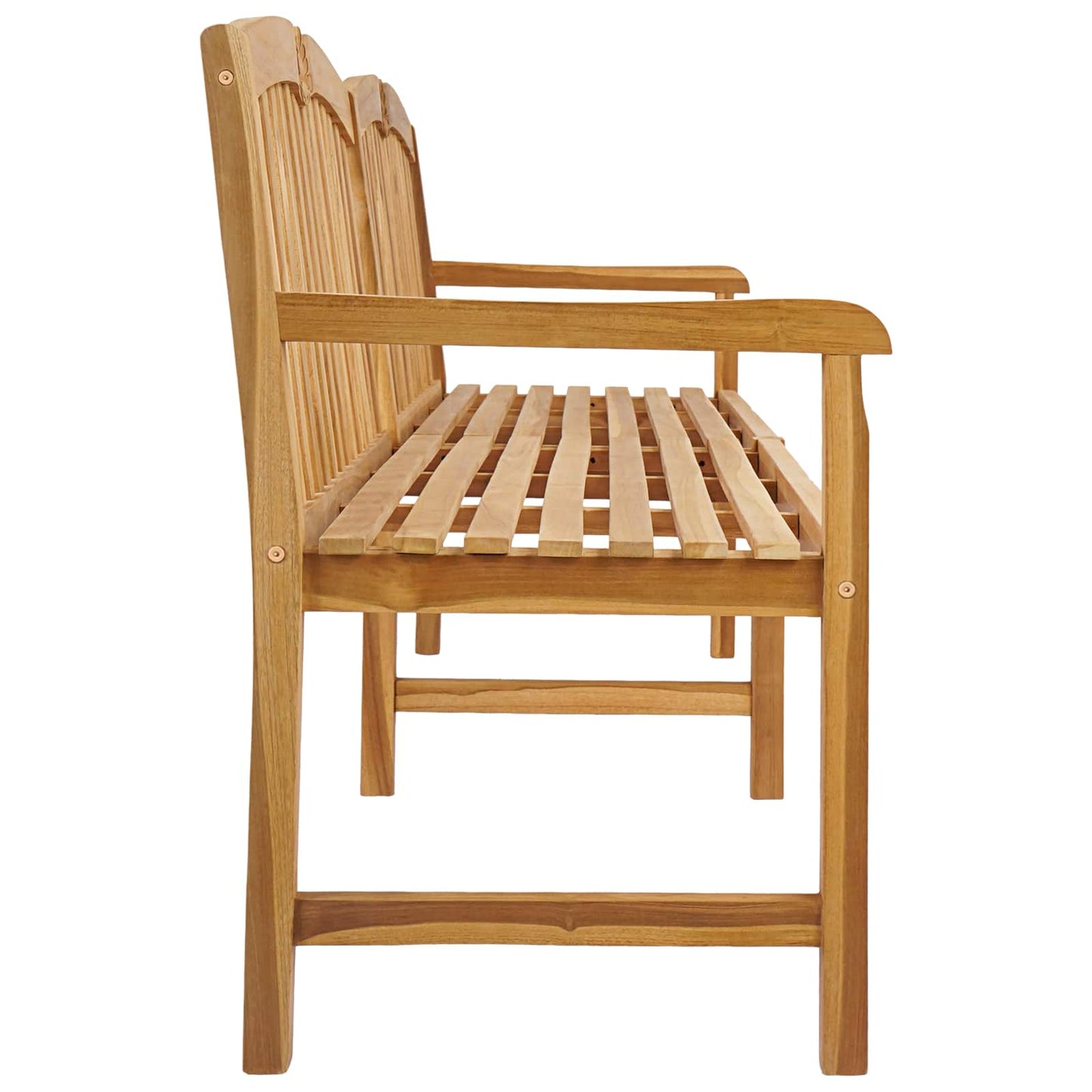 Handsnidad Rosabänk Naturlig 228 x 61 x 94,5 cm Massivt teakträ