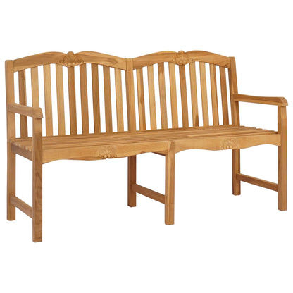 Handsnidad Rosabänk Naturlig 155 x 60 x 94 cm Massivt teakträ