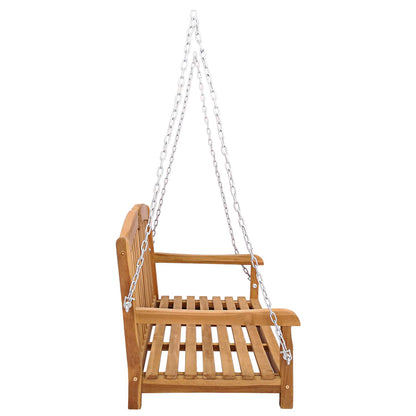 Gungbänk Naturlig 114 x 60 x 60,5 cm Massivt teakträ