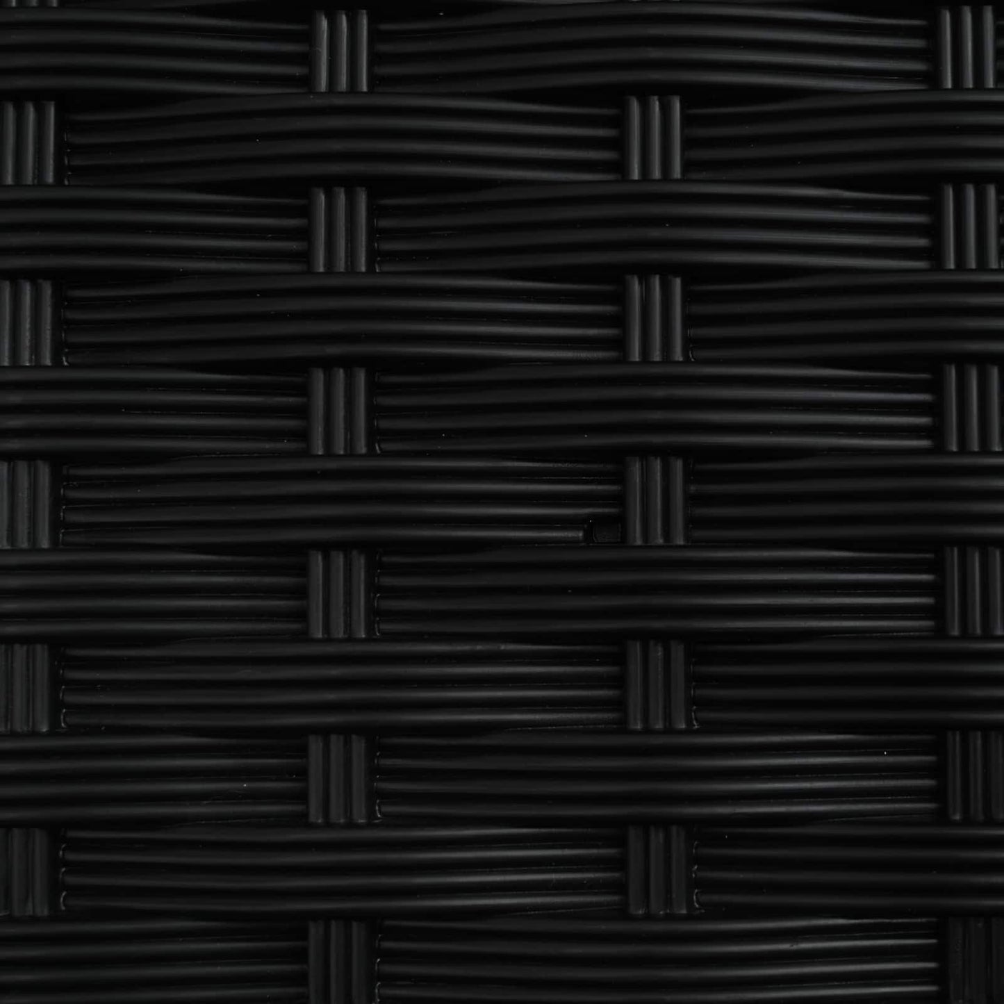 Upphöjd Bädd med Spaljé och Tak Svart 124 x 40 x 126 cm PP