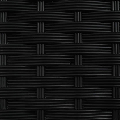 Upphöjd Bädd med Spaljé och Tak Svart 124 x 40 x 126 cm PP