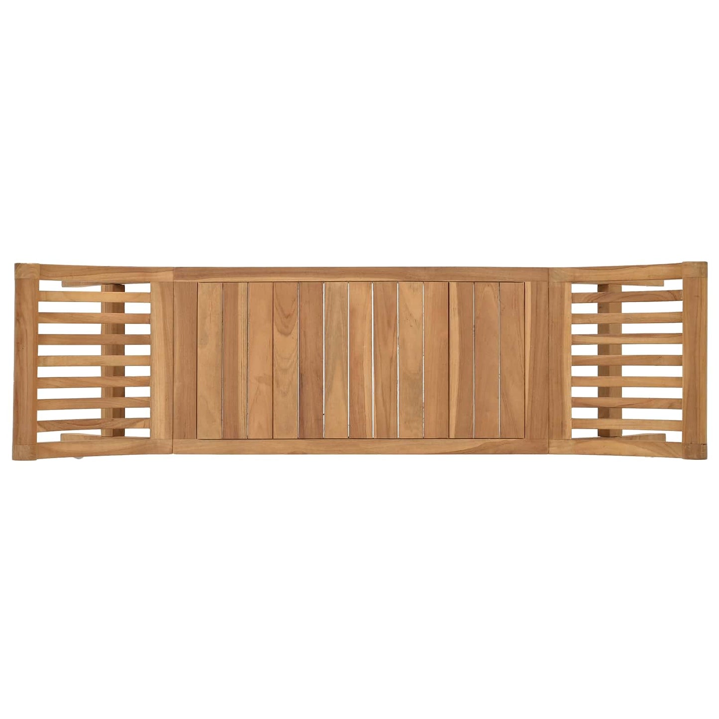 Trädgårdsbänk 2 -Seater 126 cm Massivt teakträ Naturlig