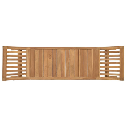 Trädgårdsbänk 2 -Seater 126 cm Massivt teakträ Naturlig