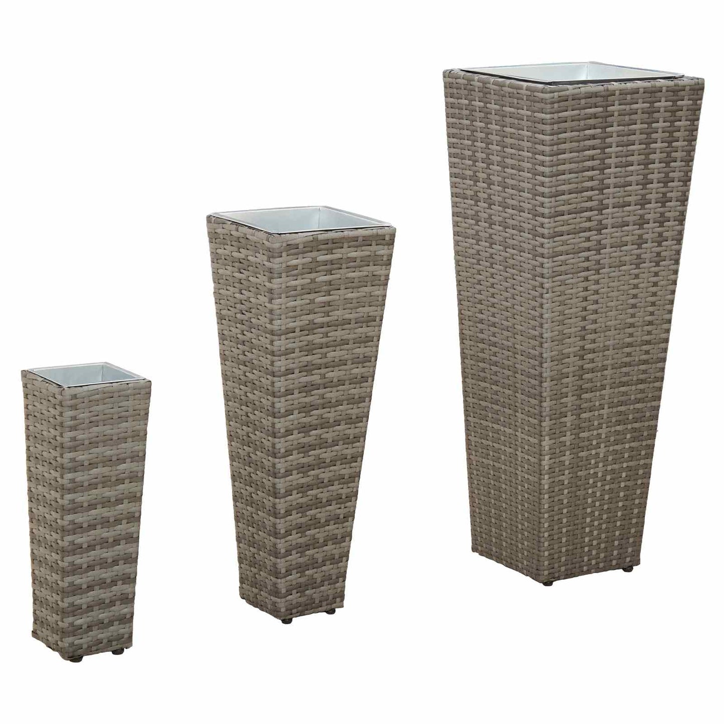 Utomhus Blomkruka Metall 3 pcs Metall