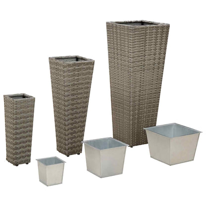 Utomhus Blomkruka Metall 3 pcs Metall