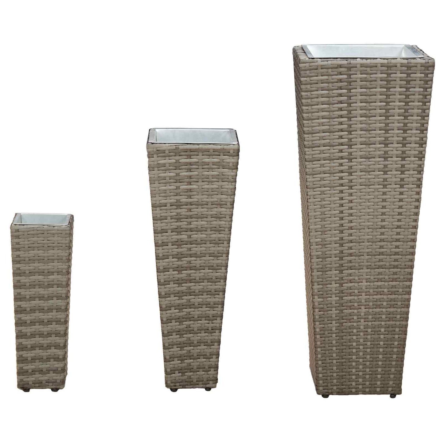 Utomhus Blomkruka Metall 3 pcs Metall