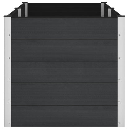 Upphöjd odlingslåda Svart 250 x 100 x 91 cm