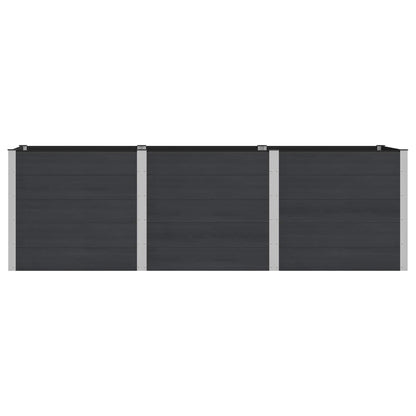 Upphöjd odlingslåda Svart 300 x 100 x 91 cm