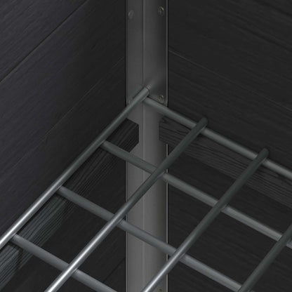 Upphöjd odlingslåda Grå 75 x 30 x 22 cm WPC och aluminium