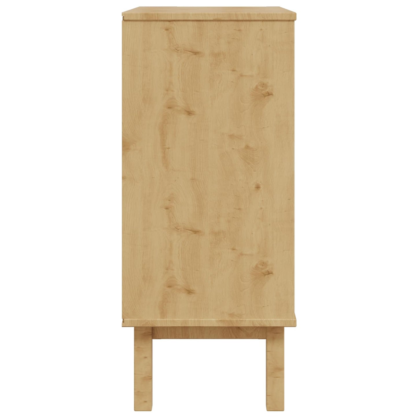 Kommode med låda OTTA Svart 76,5 x 39,5 x 90 cm Massiv furu