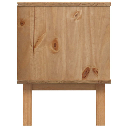TV-bänk OTTA 113,5 x 43 x 57 cm Svart Massiv furu