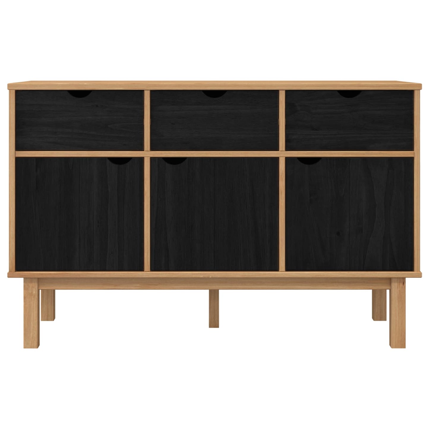 Sideboard OTTA Brun och svart 114 x 43 x 73,5 cm