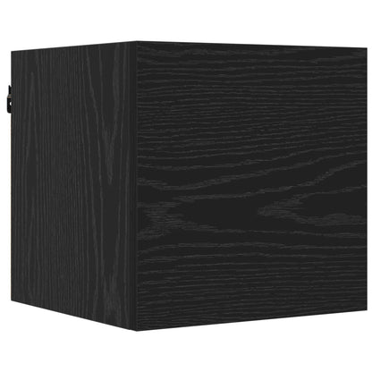 TV-bänkset 8 pcs 120 x 30 x 30 cm Svart ek Konstruerat trä