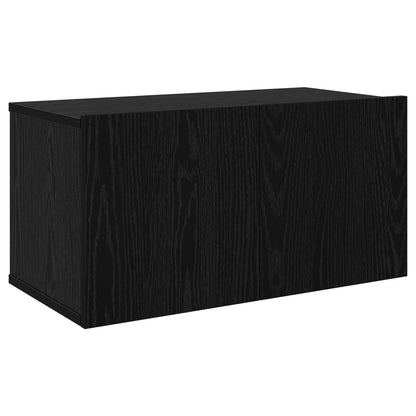 TV-bänkset 10 pcs 180 x 30 x 30 cm Svart ek Konstruerat trä