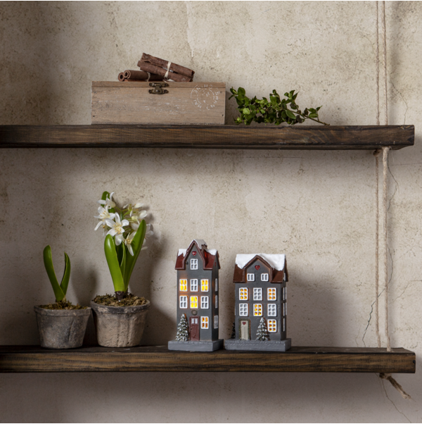 Belysning Jul Hus 2-pack 13 cm / 14 cm