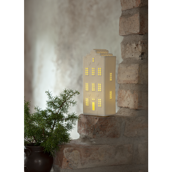 Belysning jul Vinter Hus 21 cm