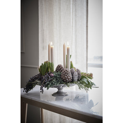 Dekorativt fat /skål Vintage Antiksilver 34X25X13 cm
