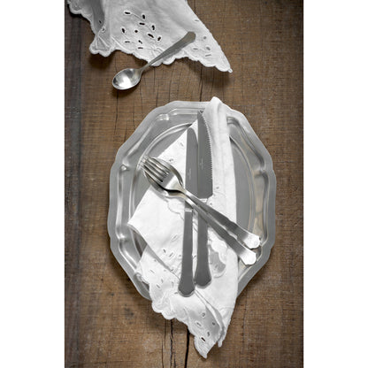 Dekorativt fat Vintage Antiksilver 29X23.5X2 cm