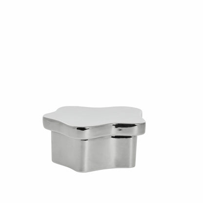 Dekorativ Burk Blank silver 18 cm