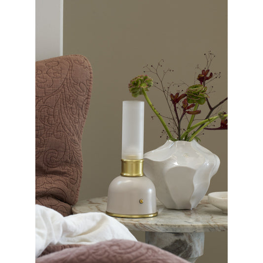 Bordslampa Nostalgia LED lampa 23,5 cm Beige