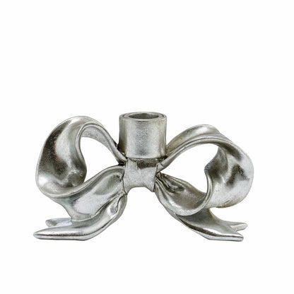 Julljusstake Rosett 2-pack Silver 16,5 cm