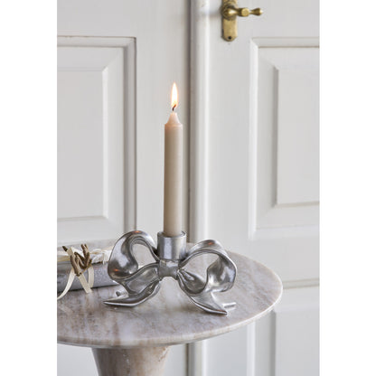 Julljusstake Rosett 2-pack Silver 16,5 cm