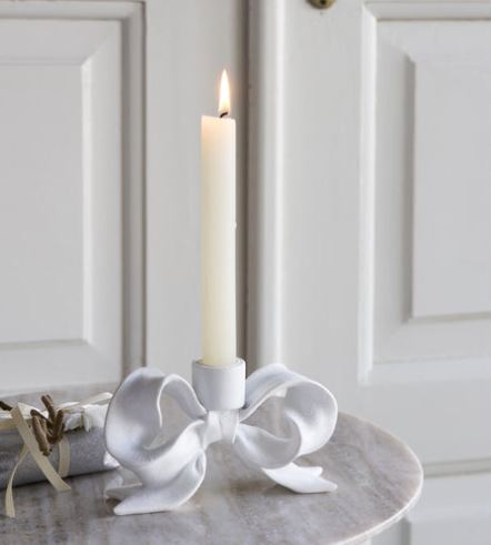 Julljusstake Rosett Vit 16,5 cm