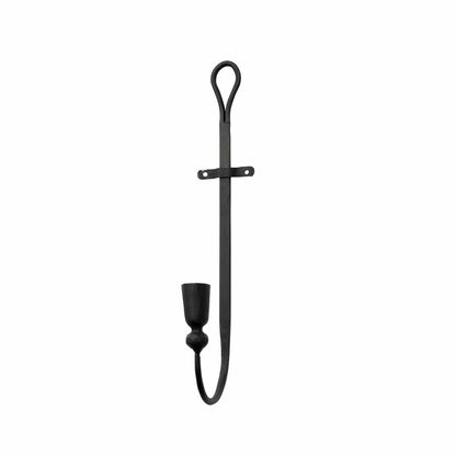 Ljusstake Vägg 39 cm Järn Svart