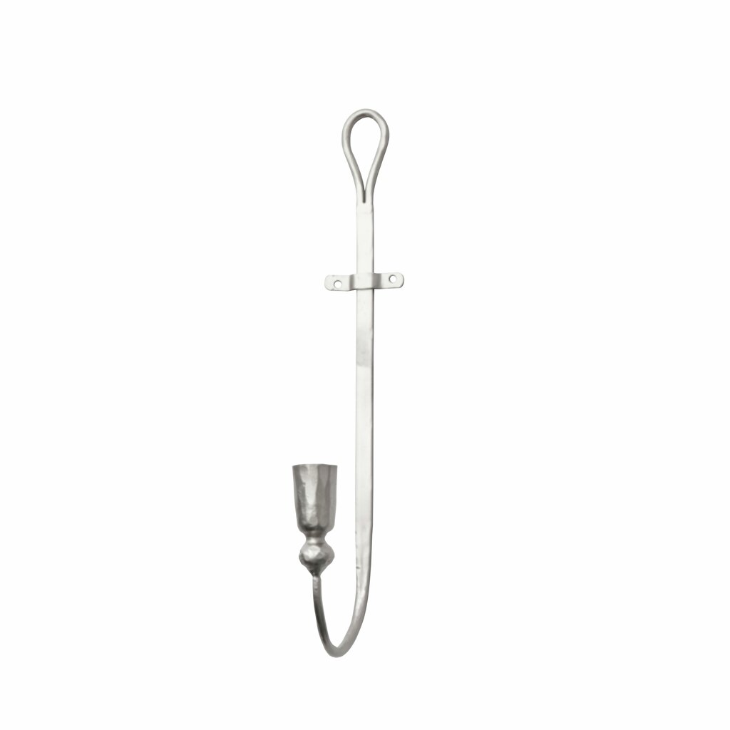 Ljusstake Vägg 39 cm Järn Silver