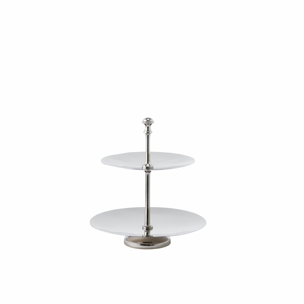 Dekorativt fat tvåplan Blanca 27 cm Blank silver