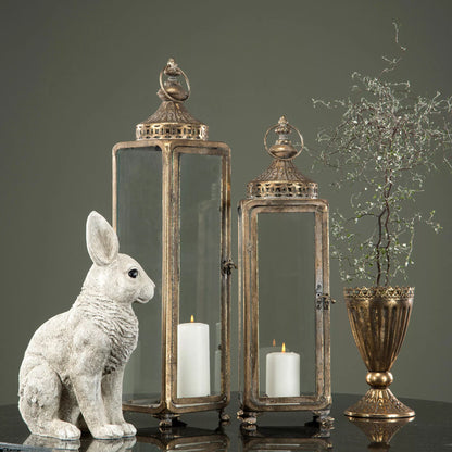 Påskdekoration Kanin 35 cm - grå/vit