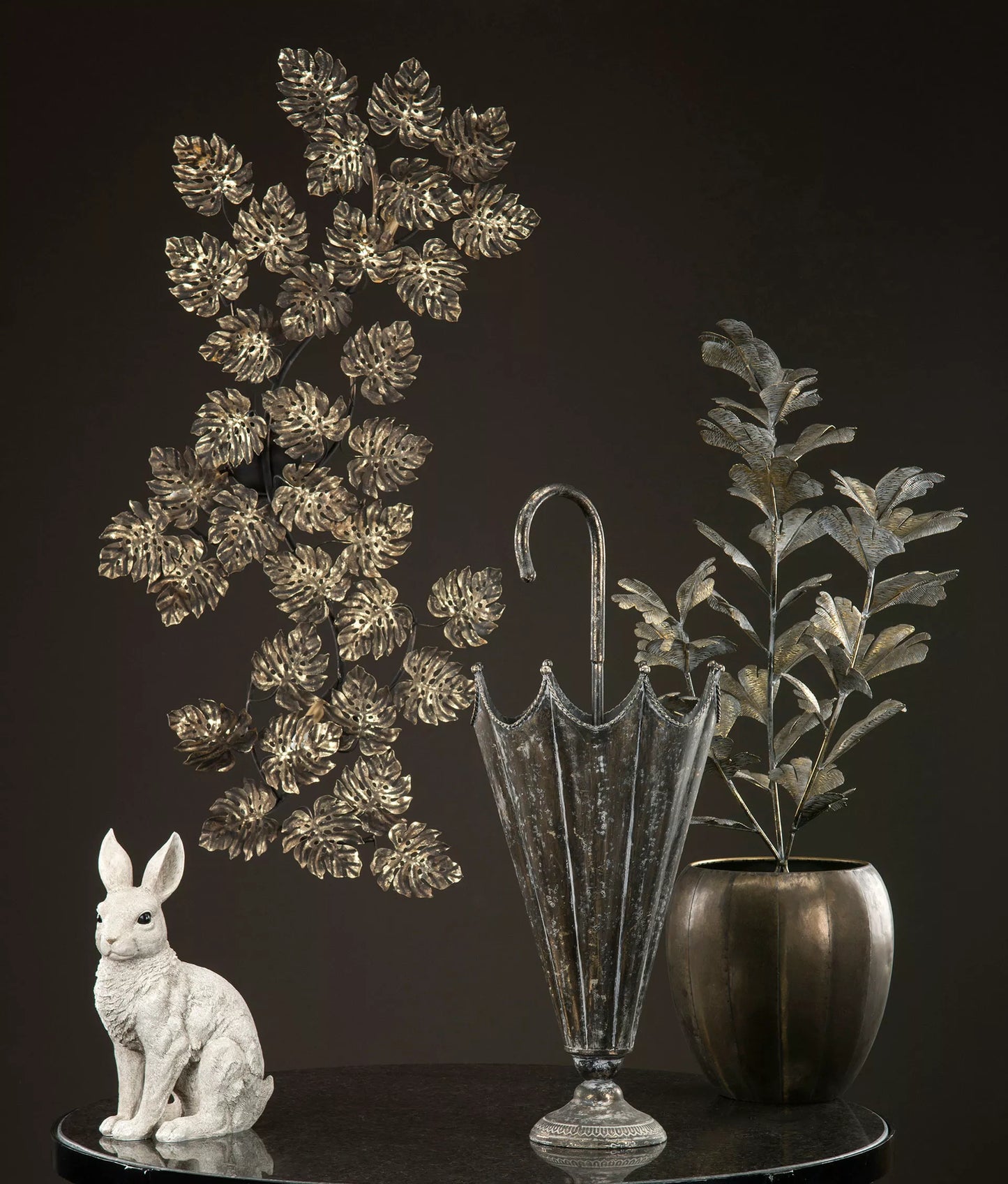 Påskdekoration Kanin 35 cm - grå/vit