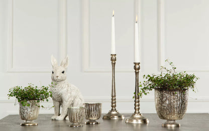 Påskdekoration Kanin 35 cm - grå/vit