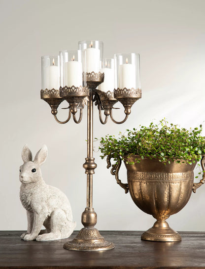 Påskdekoration Kanin 35 cm - grå/vit