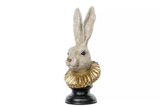 Påskdekoration Kaninhuvud Poly 16x14x37cm