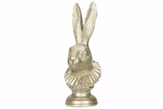 Påskdekoration Kaninhuvud Champagne polyresin14x16x38cm