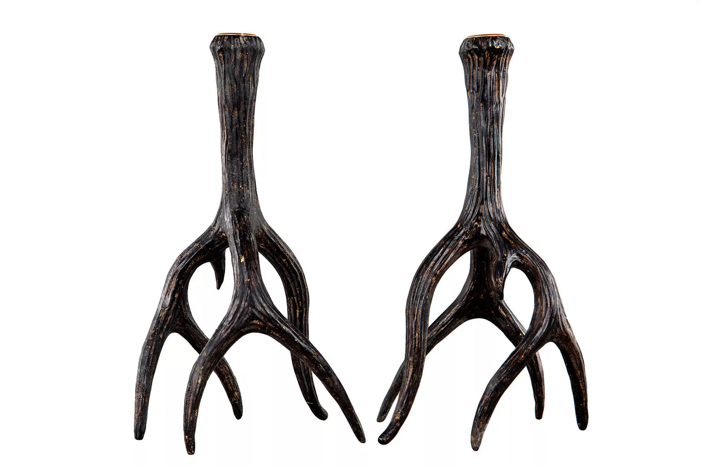 Julljusstake Renhorn Mörkbrun Poly 15x13x29cm 1 st HH