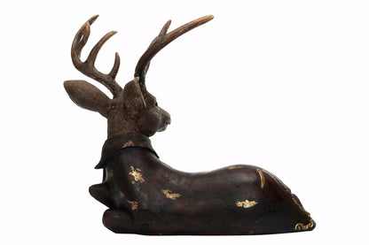 Juldekoration Inomhus Hjort Vilande Poly 39,5x22x35cm