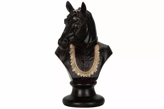 Dekoration Byst Häst Polyresin 23x24x41cm    I lager: Vecka  10