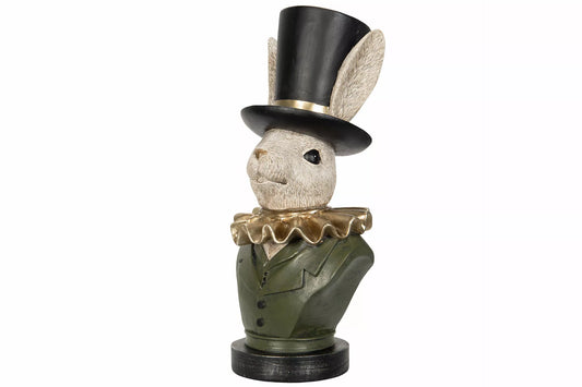 Påskdekoration Kanin Med Hatt Polyresin 15,5x16x36,5cm    I lager: Vecka  8