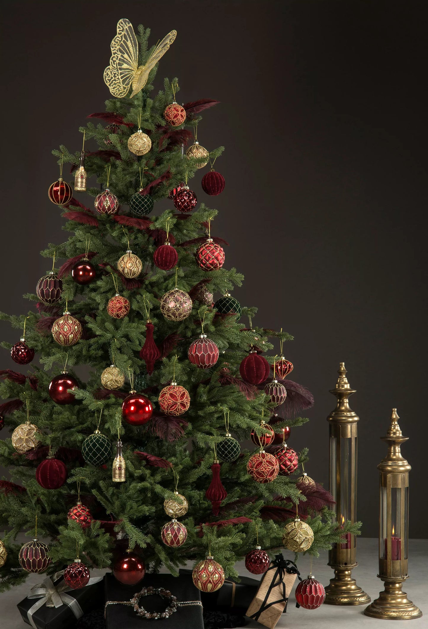 Ljuslykta Tower Guld 19x86cm 1 st HH