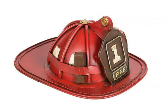 Dekoration Hjälm Brandman Metall 25x17x12cm