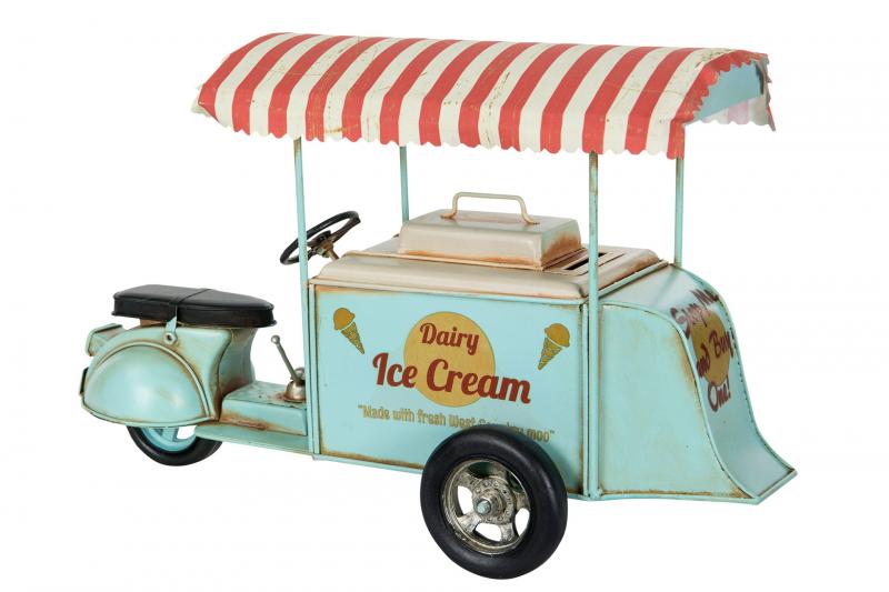 Dekoration Metalldekoration Glassbil Turkos 33 cm