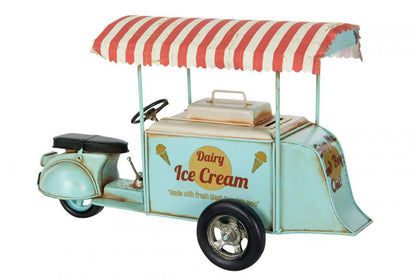 Dekoration Metalldekoration Glassbil Turkos 33 cm