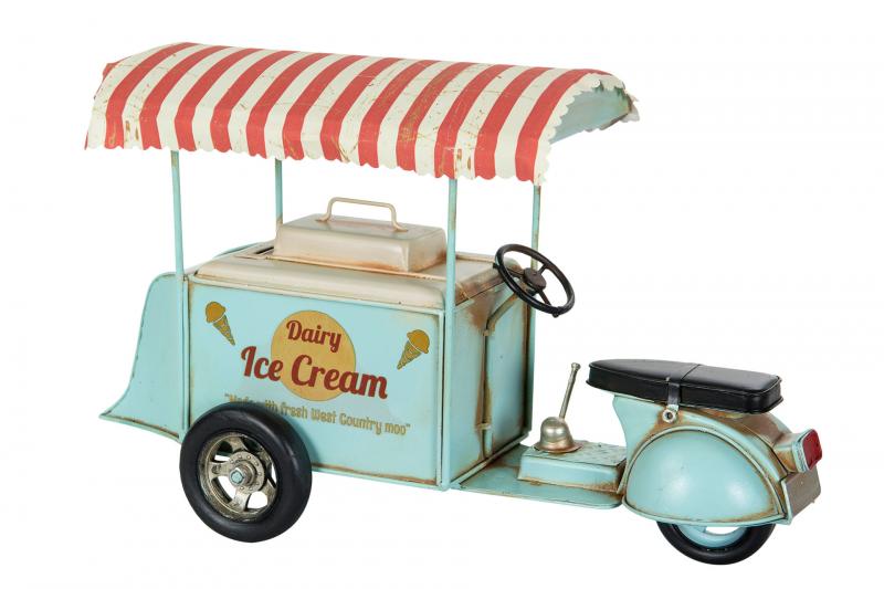 Dekoration Metalldekoration Glassbil Turkos 33 cm