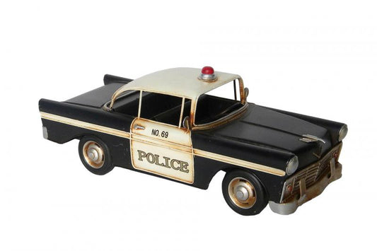 Dekoration Metalldekoration Polisbil Svart 29x11x11cm