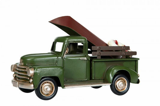 Dekoration Metalldekoration Lastbil Kanot Metall 25x11x14cm