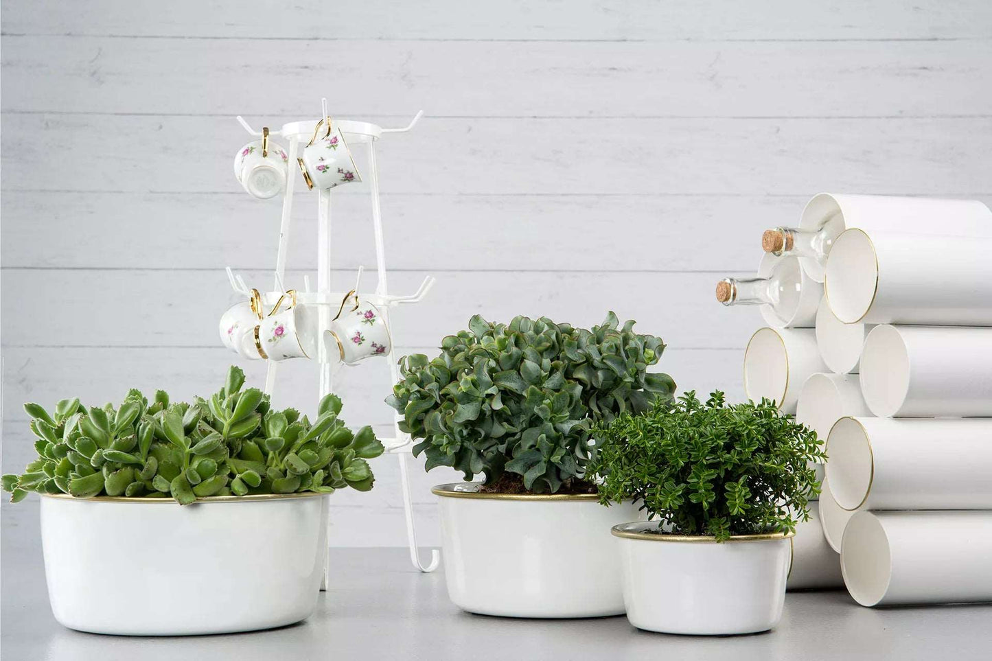 Redskapställ Kopphållare 54 cm vit