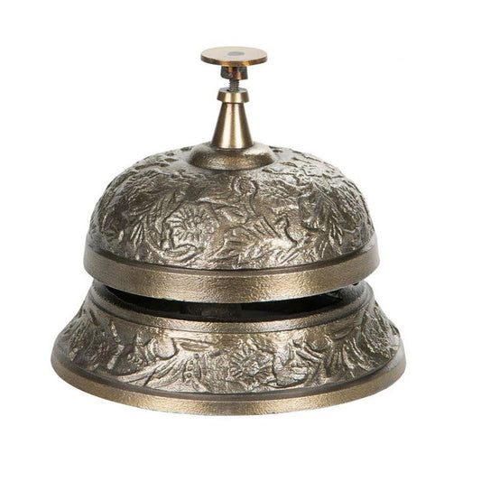 Dekoration Receptionsklocka - antik mässing