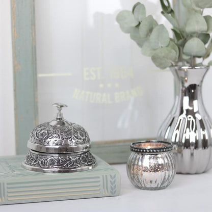 Dekoration Receptionsklocka - Antiksilver